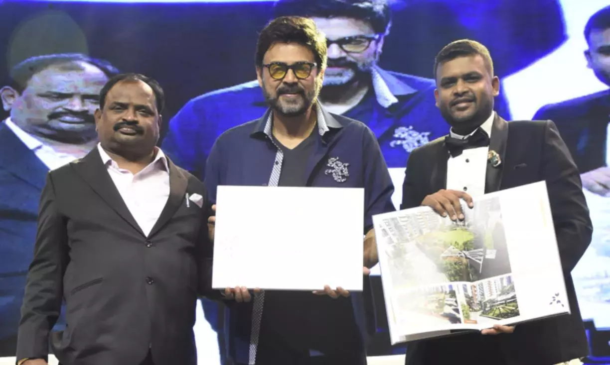 Tollywood Actor Venkatesh Launches Vasavi Groups Projects Tollywood Actor Venkatesh Launches Vasavi Groups Projects