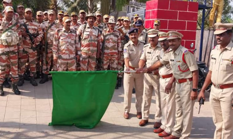 LS Poll Run-up: Central Forces Stage Flag Marches in Districts