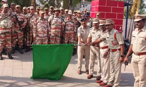 LS Poll Run-up: Central Forces Stage Flag Marches in Districts