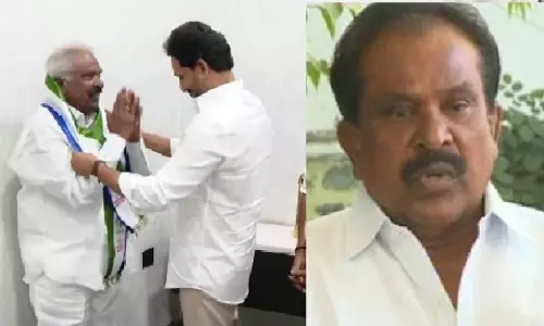 Former Minister Surya Rao Meets Razole MLA Rapaka, Seeks Support