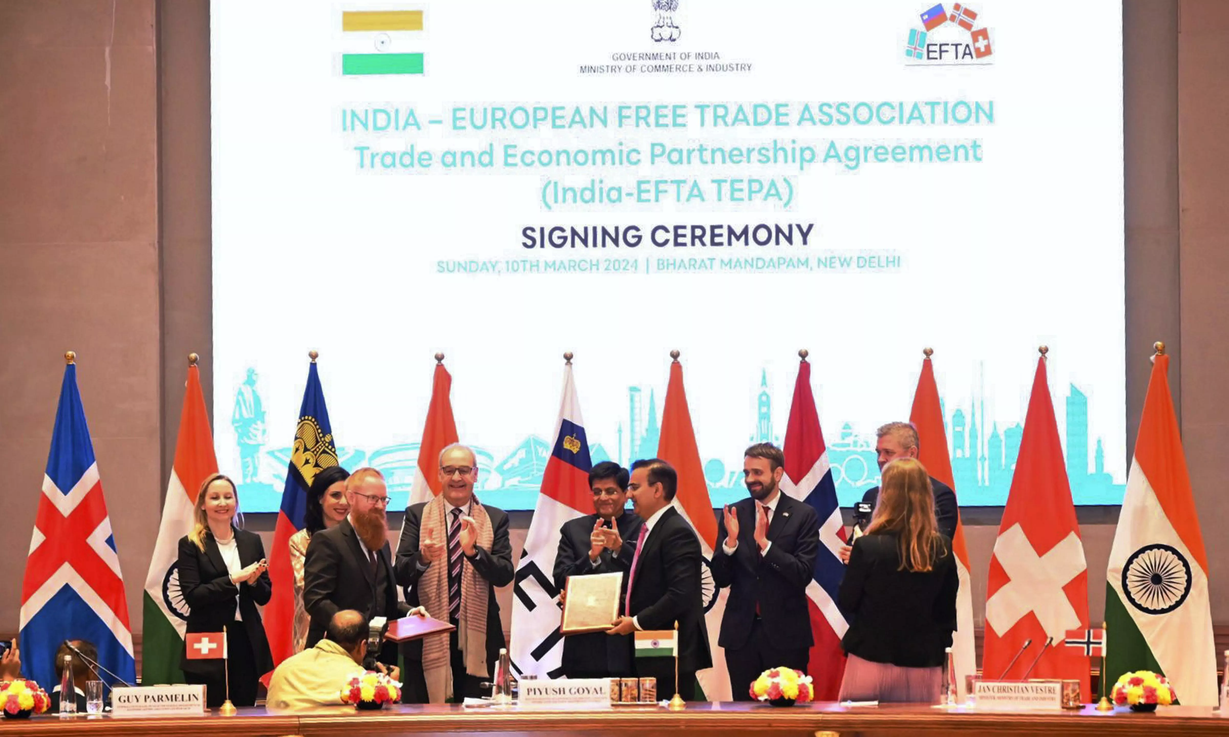 India To Get $100 Billion Investment from EFTA Nations