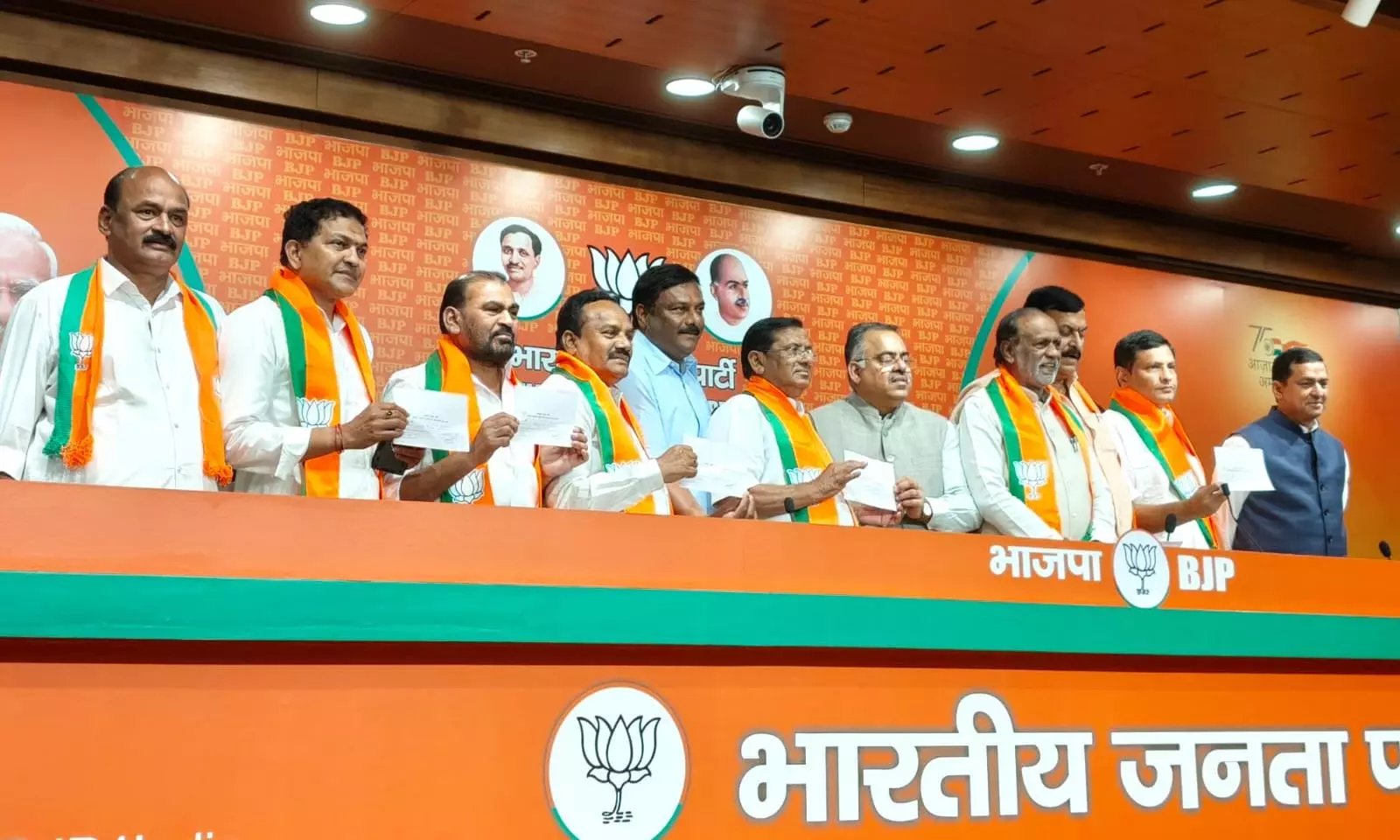 Two Former BRS MPs Join BJP Two Former BRS MPs Join BJP