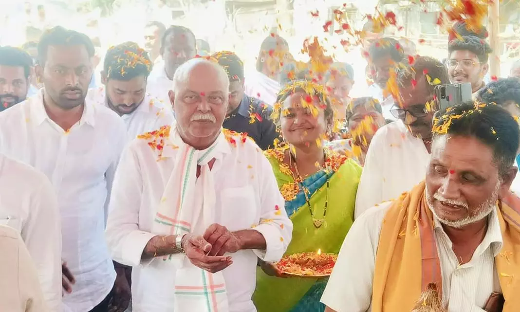 MLA Lays Stone for AMRUT Scheme Works in Mancherial MLA Lays Stone for AMRUT Scheme Works in Mancherial