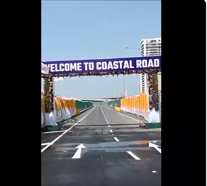 Shinde inaugurates 1st phase of ambitions Mumbai coastal road