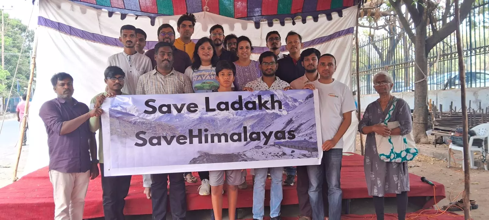 Hyderabadis Climate Fast in Solidarity with Ladakhi Cause