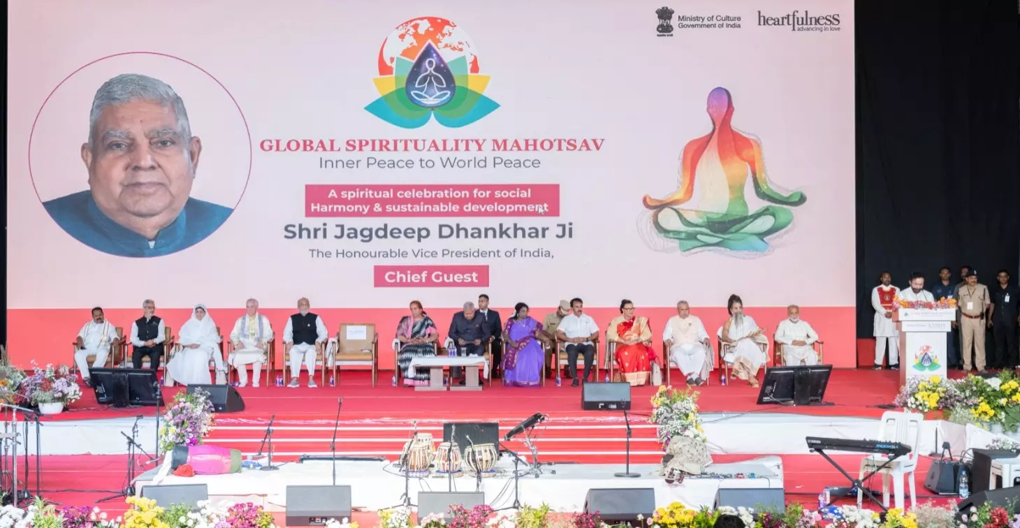 VP Jagdeep Dhankhar on CAA at Global Spiritual Mahotsav