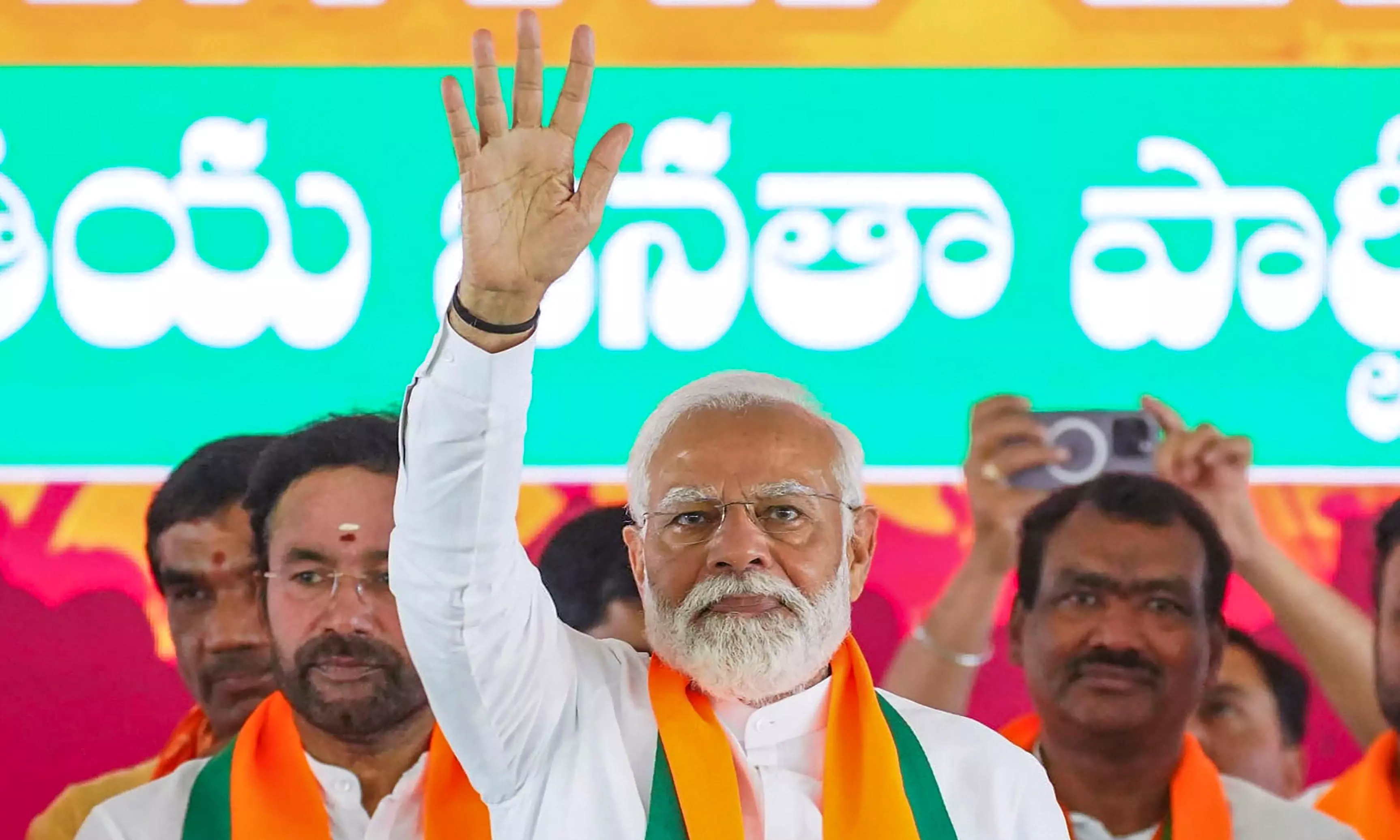 I.N.D.I.A. bloc trying to destroy ‘Shakti’: Modi in Telangana