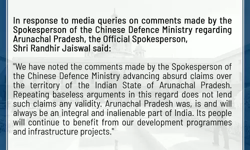 Arunachal Pradesh was, is, will always be integral part of India: MEA