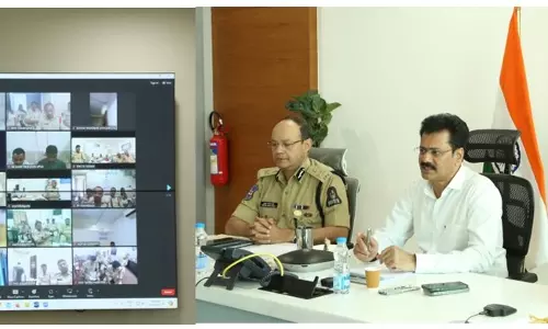 Hyderabad Police Commissioner Conducts Video Conference on Election Preparedness