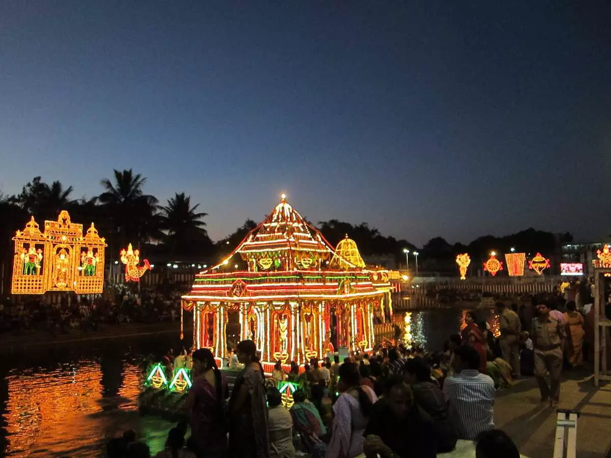 Srivari Teppotsavam kicks off amid religious fervour in Tirumala Srivari Teppotsavam kicks off amid religious fervour in Tirumala