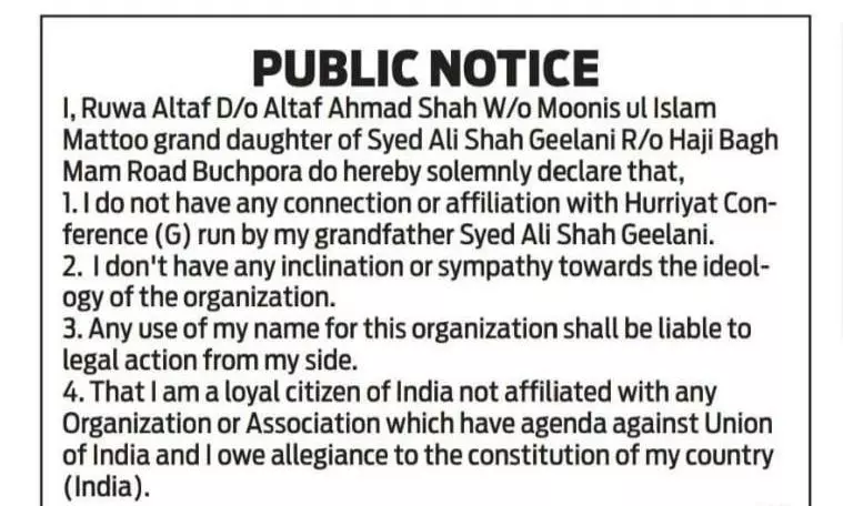 Kin of Separatist Leaders Pledge Allegiance to India