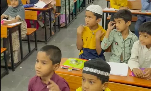 A Bridge School Comes up For Poor Muslim Children