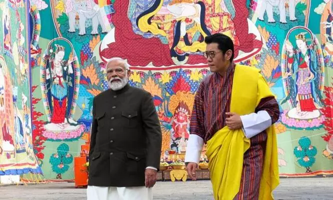 PM Modi Conferred Bhutans Highest Civilian Honour: Order of the Druk Gyalpo