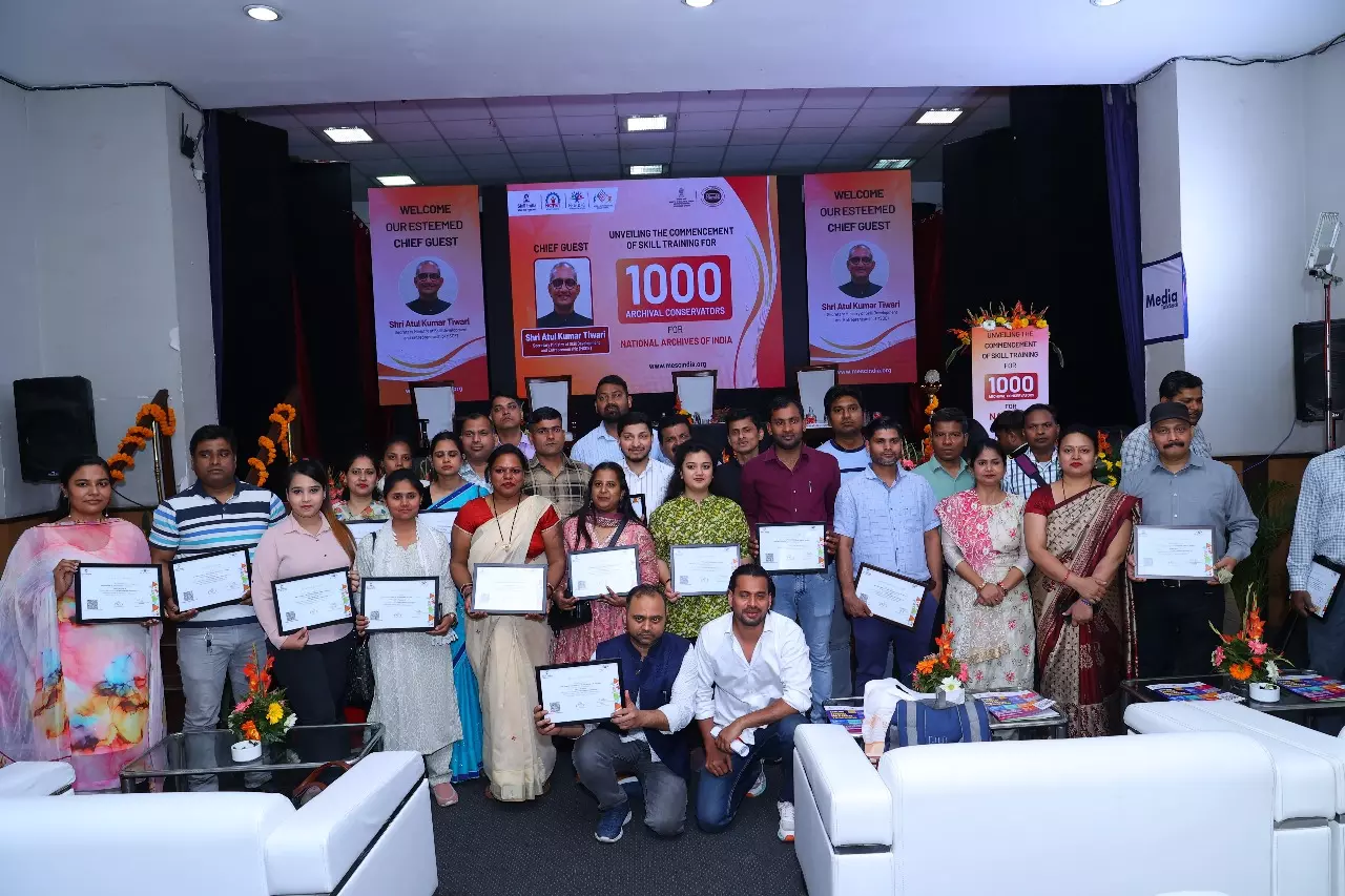 1000 Candidates to Get Skilled in Archival Conservator Program Under Skill India Mission
