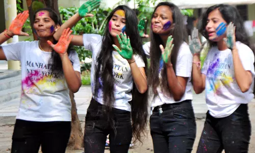 Riot of colour, revelry mark Holi celebrations