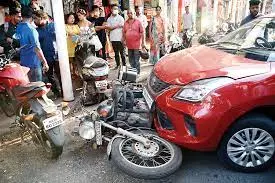 Rash Driver Injures Two On Visakhapatnams BRTS Road
