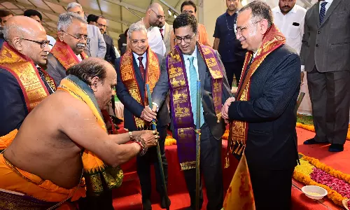 CJI Chandrachud lays foundation for new HC building