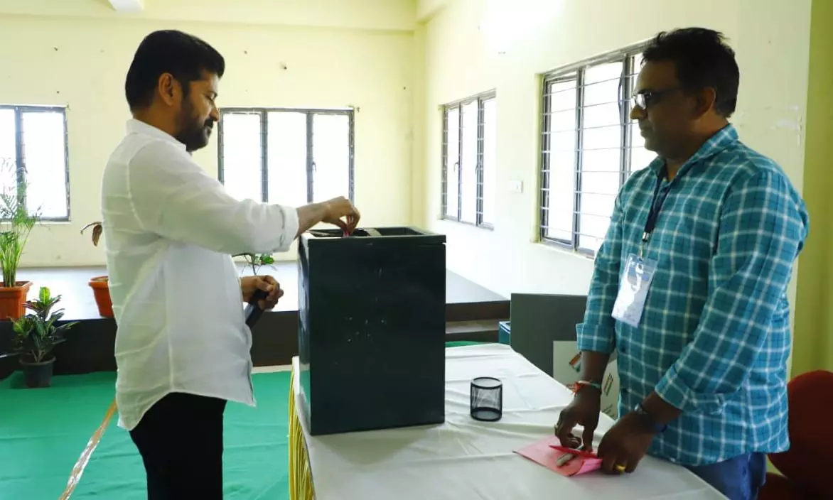 MLC Bypoll: Huge Voter Turnout at 99.86%, CM Revanth Casts Vote, Results on April 2 MLC Bypoll: Huge Voter Turnout at 99.86%, CM Revanth Casts Vote, Results on April 2