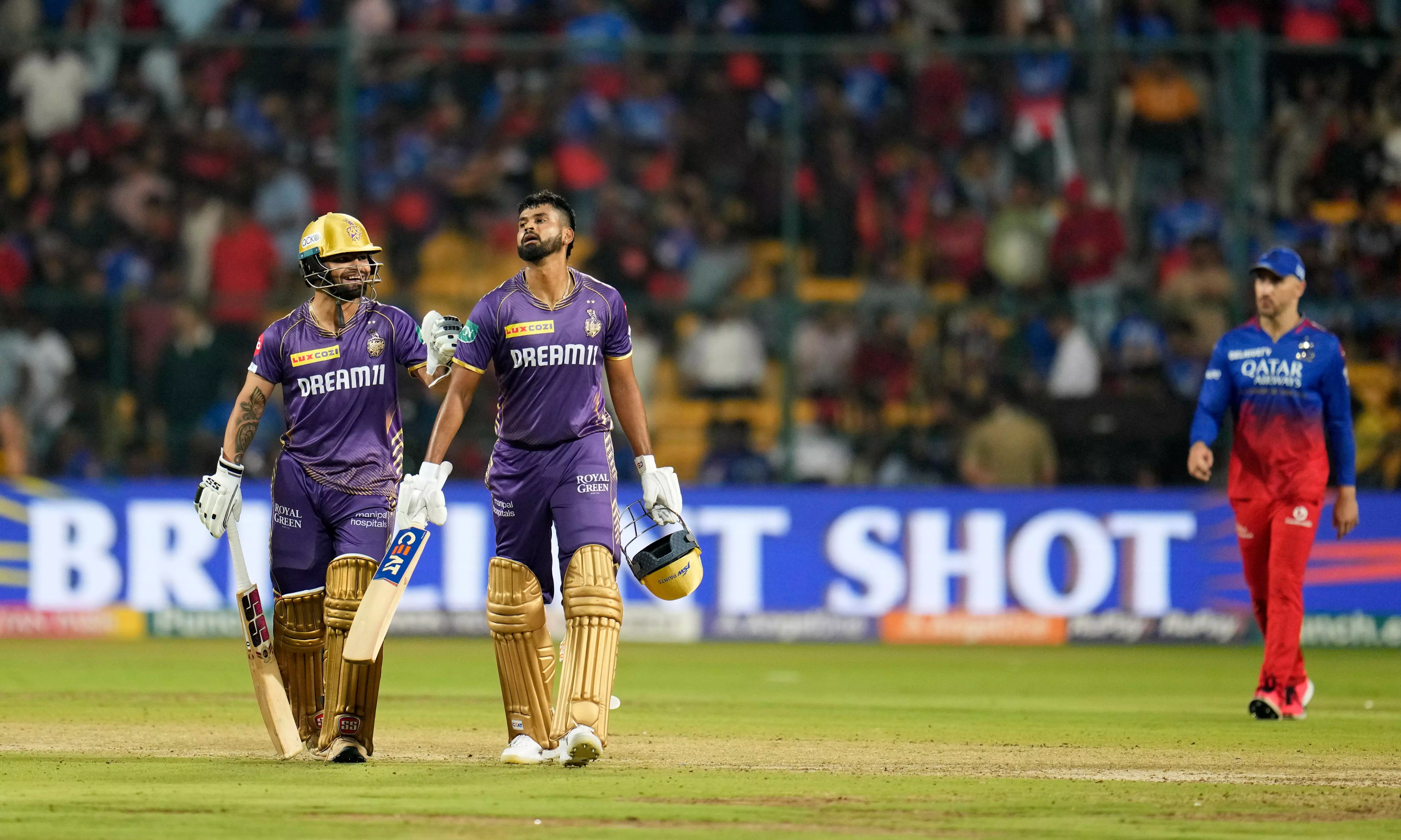 KKR beat RCB by 7 wickets