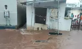 Nizamsagar Canal Breaches, Water Enters Armoor Nizamsagar Canal Breaches, Water Enters Armoor