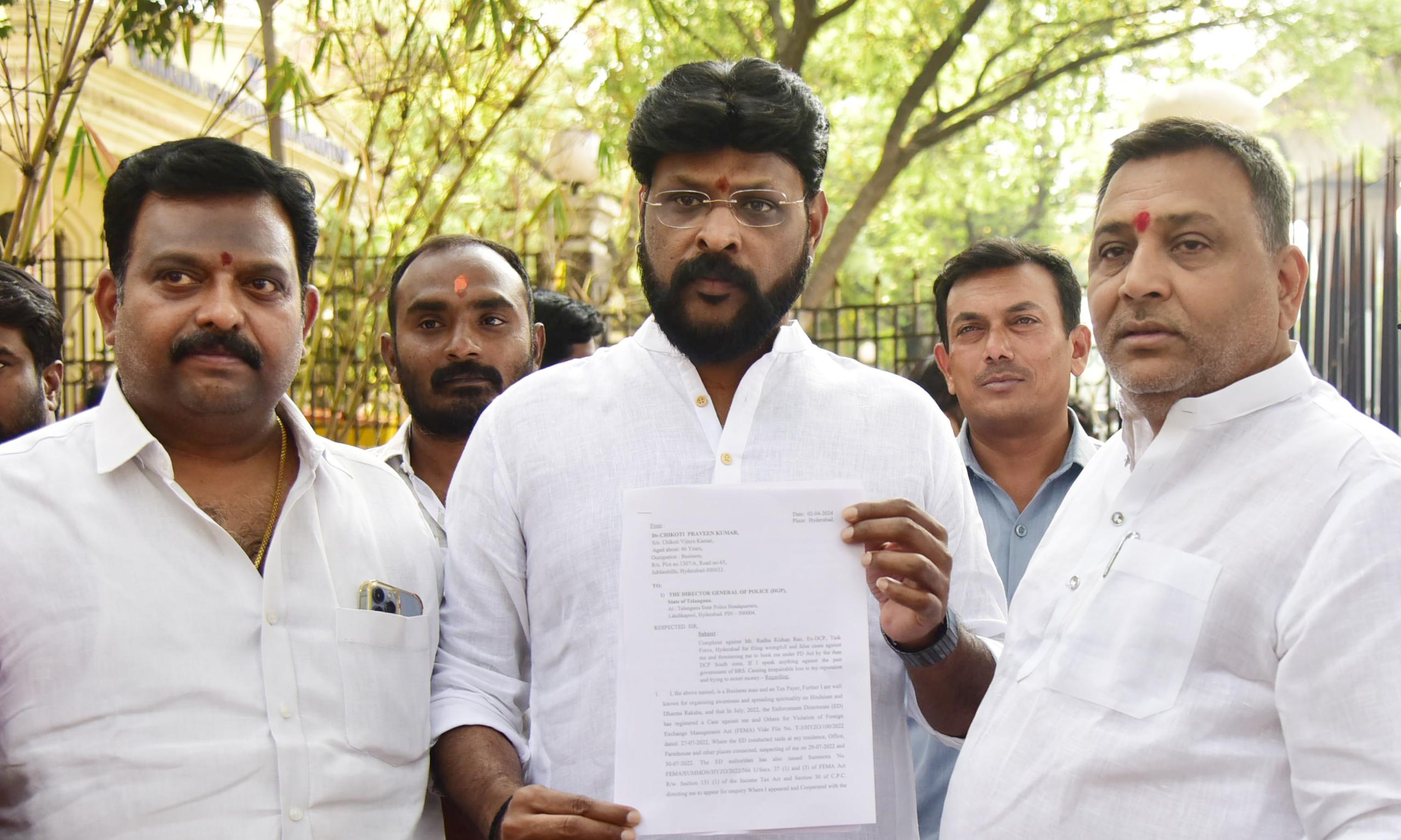 Chikoti Praveen Complains Against Radha Kishan, Seeks ED, CBI Probe