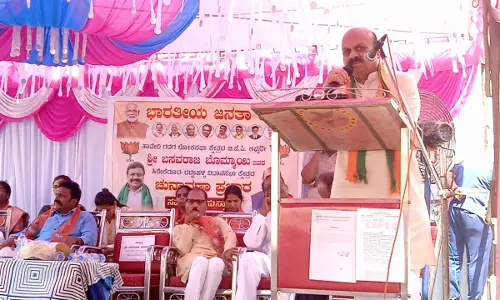 Ex CM Basavaraj Bommai Challenges Siddaramaiah, Questions Congress Electoral Strategy in Haveri Campaign