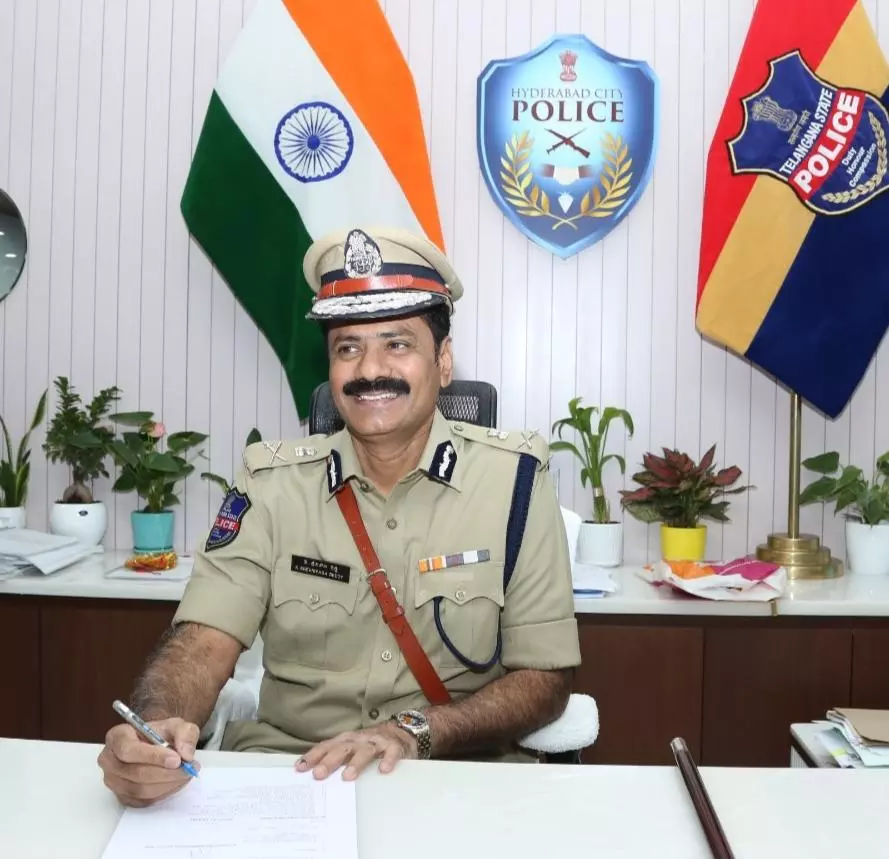Hyderabad City Police Chief Holds a Review on Polls