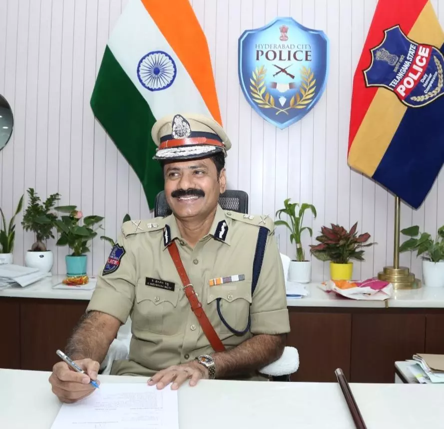 Hyderabad City Police Chief Holds a Review on Polls Hyderabad City Police Chief Holds a Review on Polls