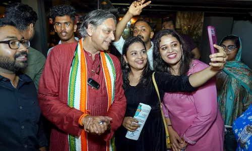Alternative to Modi is ... Tharoor replies to a journalist