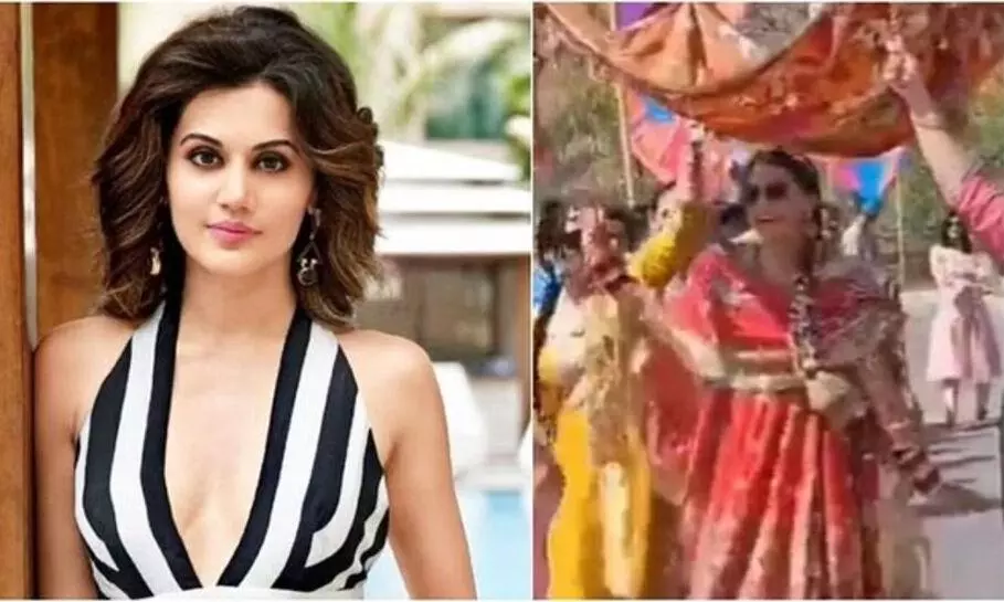 Tapsees Bridal Entry is Pure inspiration Tapsees Bridal Entry is Pure inspiration