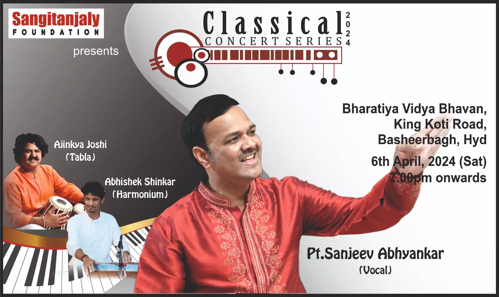 Pandit Sanjeev Abhyankar Headlines Prestigious Concert Series 2024