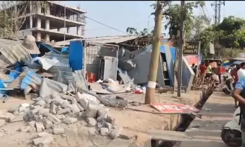 Illegal Buildings of Malla Reddys Son Razed