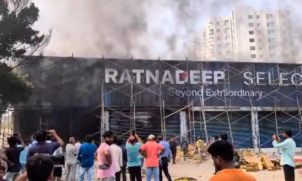 Fire Damages Unopened Supermarket Fire Damages Unopened Supermarket