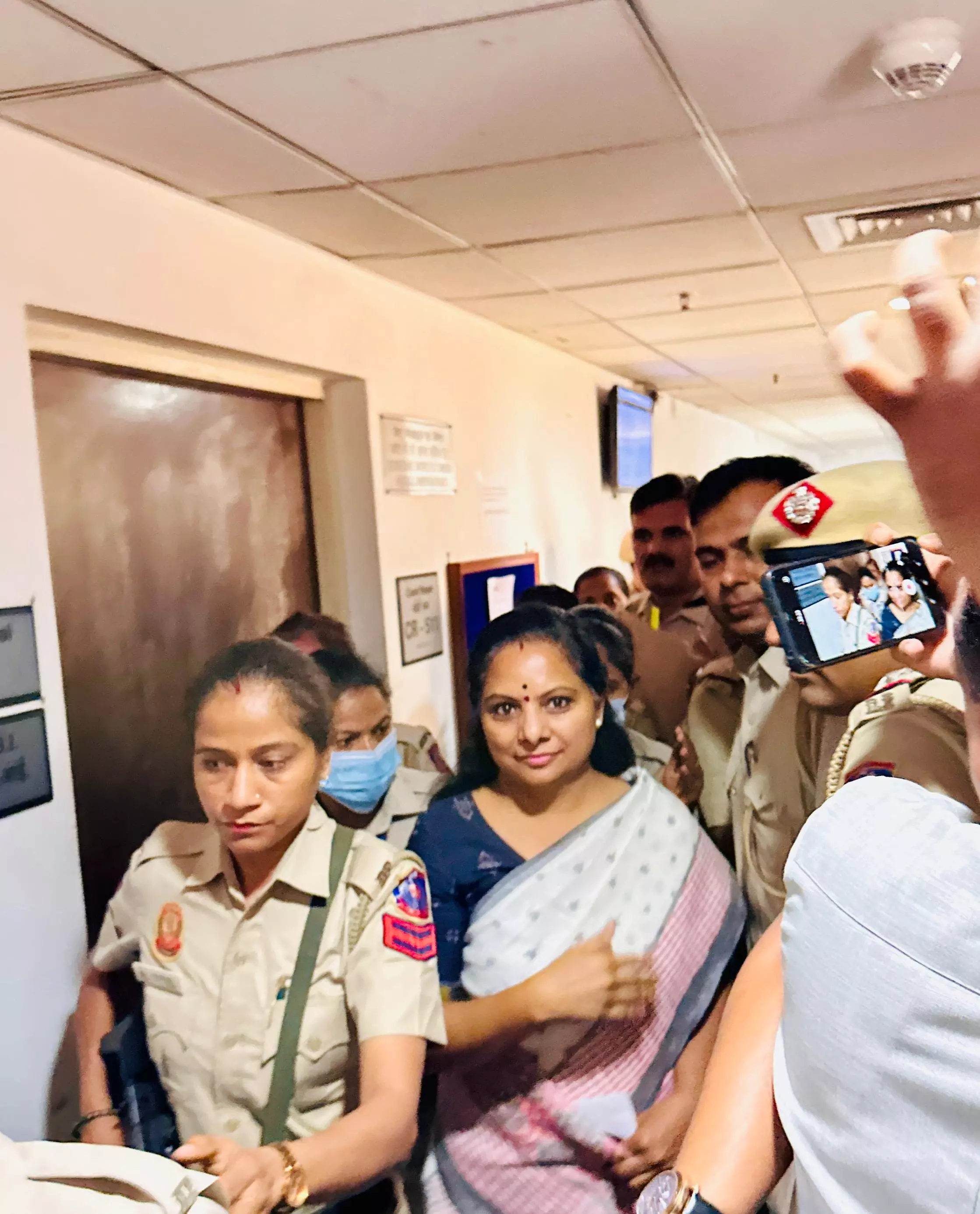 K Kavitha Brought To Court As Her Judicial Custody Ends