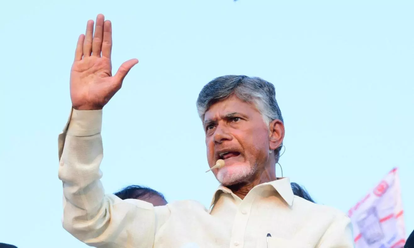 Vote Out YSRC, Naidu Tells People in SKL