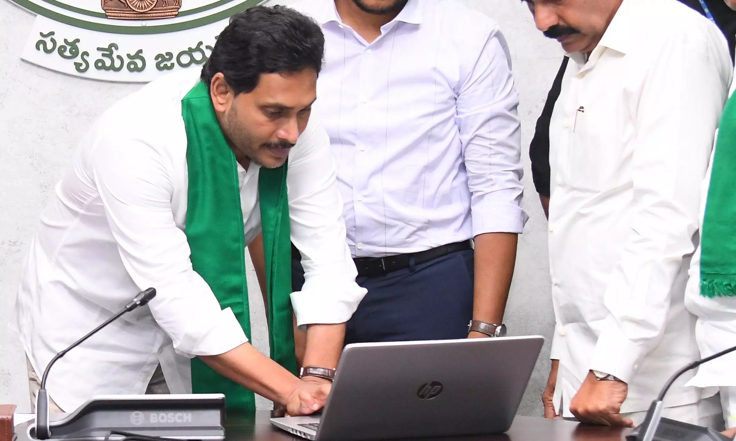 One Set of Nominations Filed on Behalf of YS Jagan from Pulivendula One Set of Nominations Filed on Behalf of YS Jagan from Pulivendula