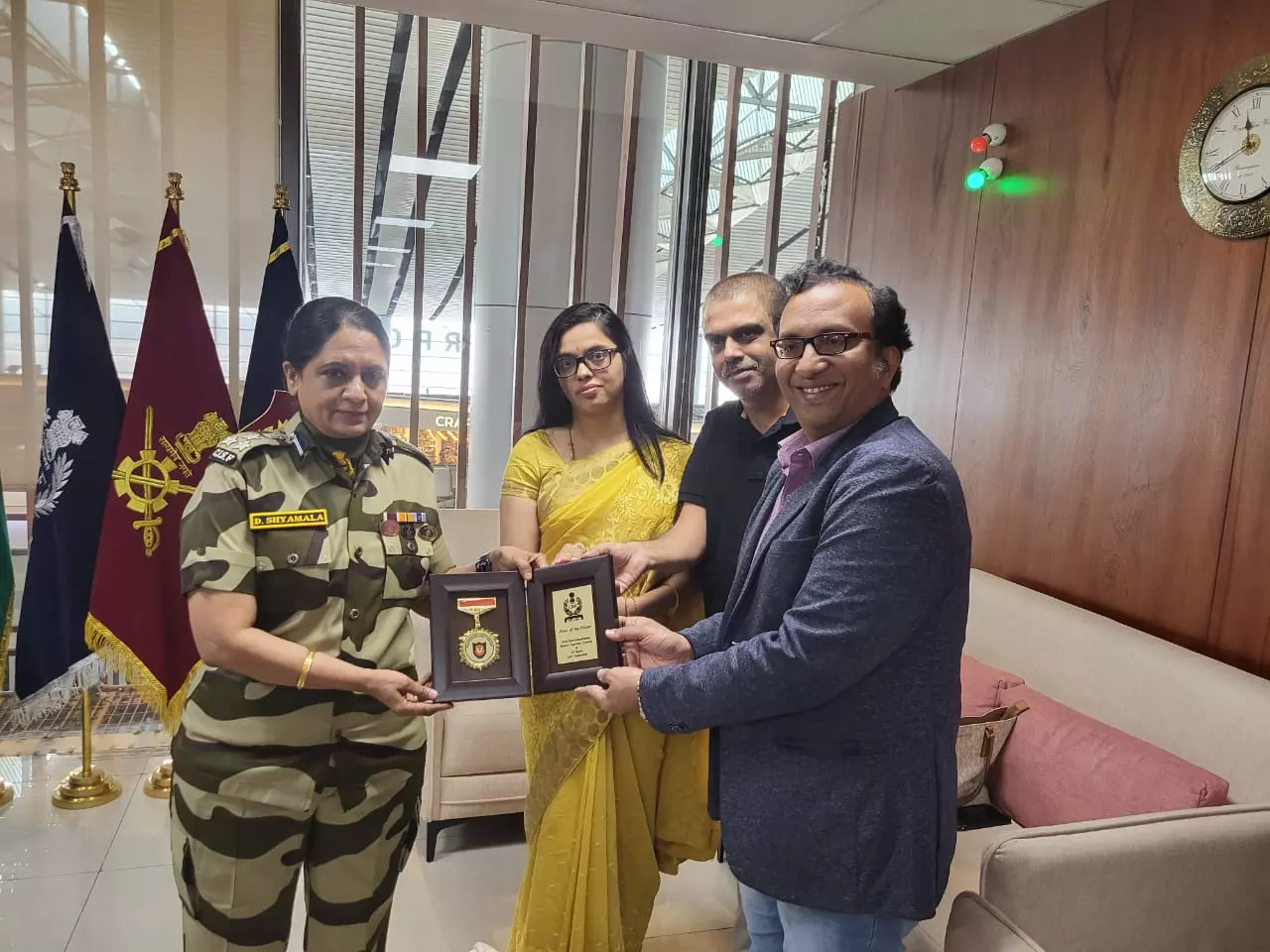 CISF honours Blue Cloud for contribution to enhance security at Hyderabad airport