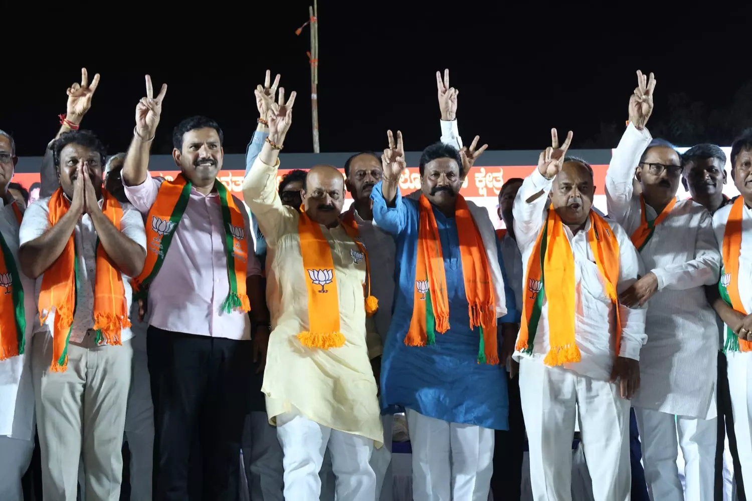 Former CM Bommai Warns Against Accepting Congress Party Guarantee Cards