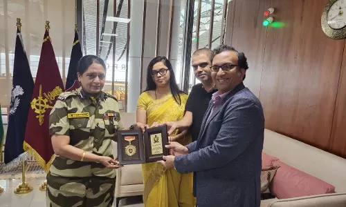 CISF honours Blue Cloud for contribution to enhance security at Hyderabad airport CISF honours Blue Cloud for contribution to enhance security at Hyderabad airport