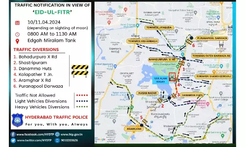 Hyderabad Police Issue Eid-Ul-Fitr Advisory for Public Safety