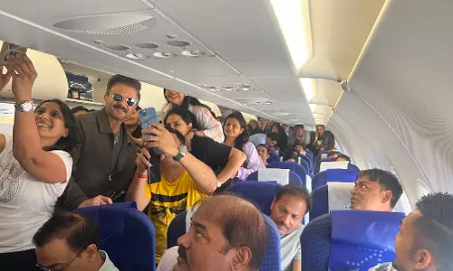 Fans Queue Up for Selfies with Anil Kapoor on Plane