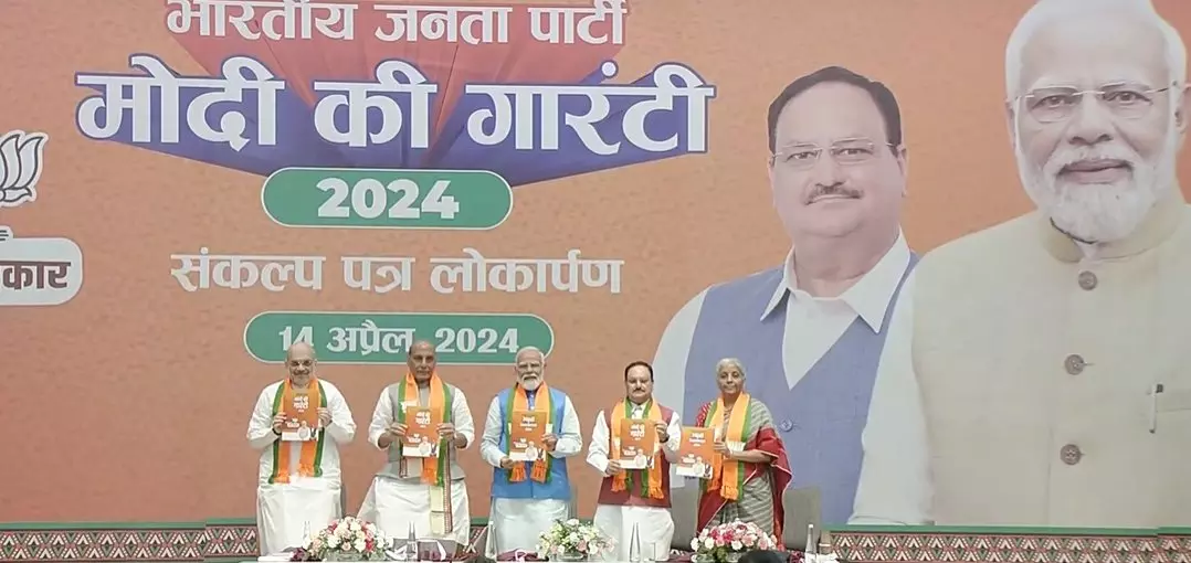 BJP Releases Manifesto ‘Sankalp Patra’ for Lok Sabha Elections 2024