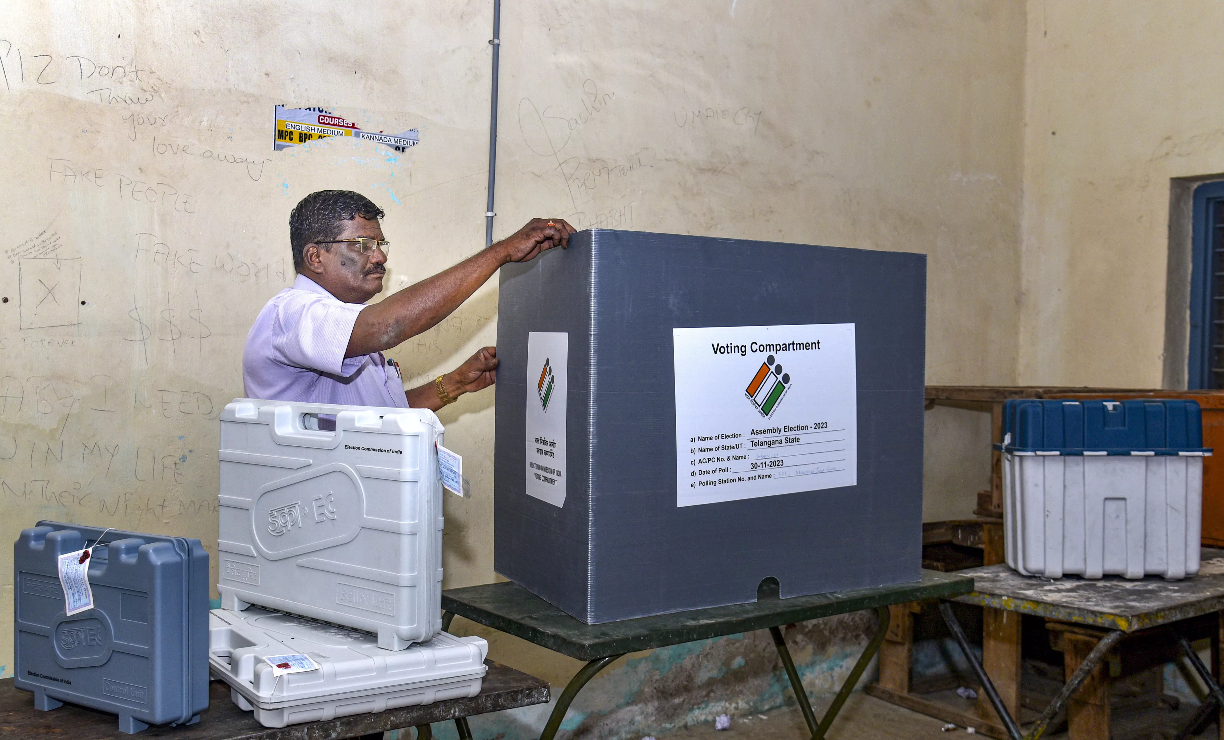 Two Tiny Polling Stations to be Set up in Telangana for 10 Voters Each Two Tiny Polling Stations to be Set up in Telangana for 10 Voters Each