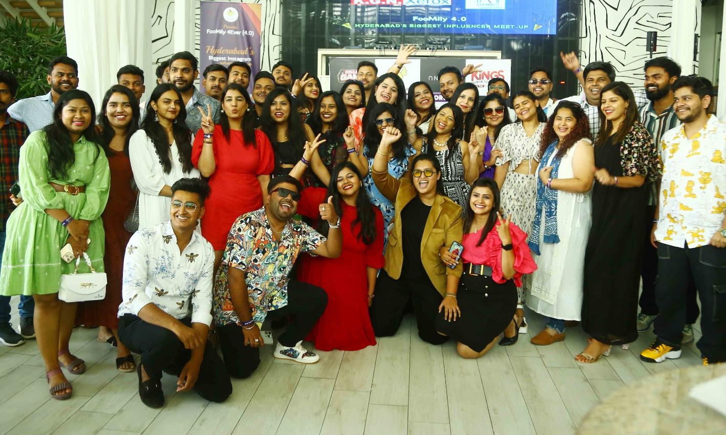 75 Famous Influencers of Hyderabad Attend FooMily