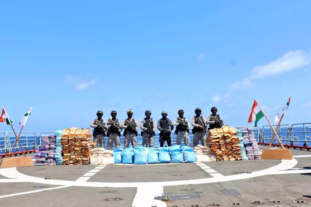 INS Talwar Seizes 940 kg of Drugs in Arabian Sea Operation