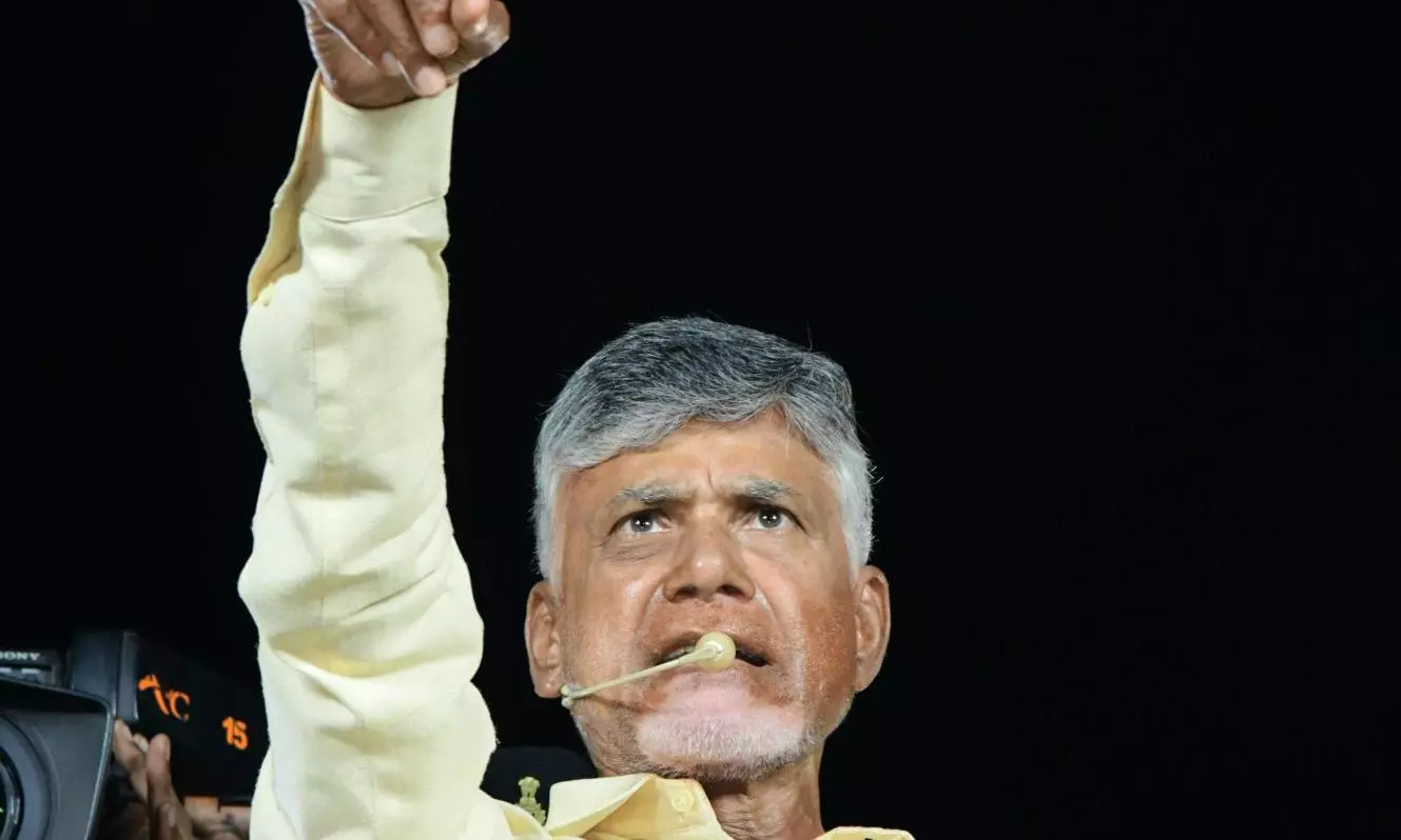 Naidu Alleges YSRC Govt Implicating TD Leaders in Stone-Pelting Case Naidu Alleges YSRC Govt Implicating TD Leaders in Stone-Pelting Case
