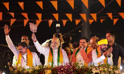 MP LS elections: Amit Shah Holds Massive Road Show in Chhindwara