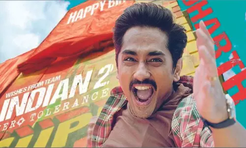 Siddharth’s ‘Indian 2’ first look released on birthday