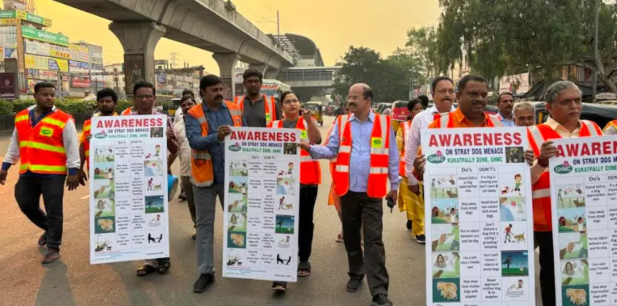 GHMC Kukatpally Zone Initiates Water Bowl Setup for Stray Dogs