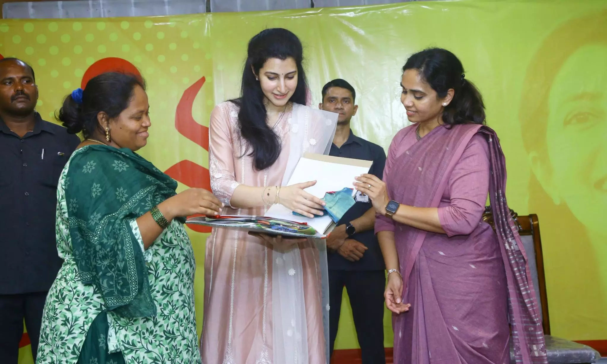 Brahmani Takes Part in Poll Campaign for Lokesh at Managalagiri